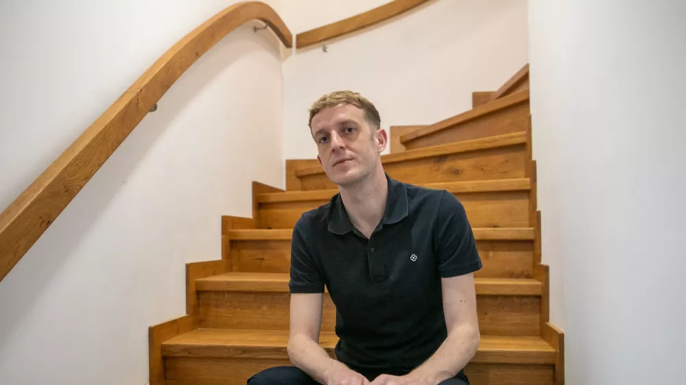 09.06.2025 - Édouard Louis, francoski pisatelj, esejist in družbeni komentatorFoto: Luka Cjuha / Foto: Luka Cjuha