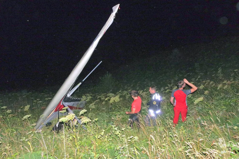 ﻿Nesreča poljskega zmajarja na pobočju Kobariškega Stola