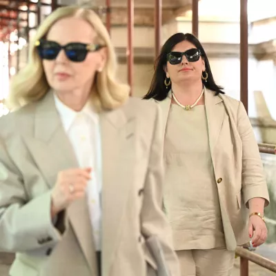 12.06.2025., Zagreb - Gabrijela Zalac u pratnji odvjetnice Jandranke Slokovic napusta Zupanijski sud gdje joj je dosudjeno 2 godine zatvora. Photo: Marko Lukunic/PIXSELL