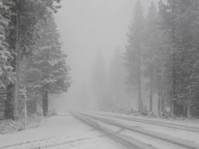 Sierra Nevada med sneženjem. Tistega usodnega dne ga je bilo sicer nekaj več, toda ne toliko, da bi se v njem zagozdili. / Foto: Istock
