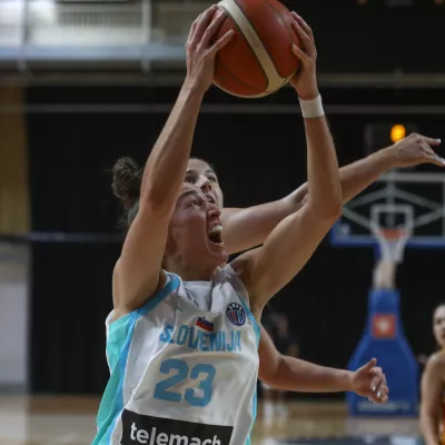 Jessica Shepard11.06.2025 - Košarka - Ženska košarkarska reprezentanca - pripravljalna tekma - slovenija črna goraFoto: Luka Cjuha