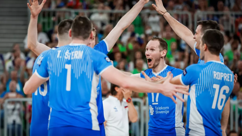 Ljubljana, Arena Stozice.Turnir odbojkarske lige narodov:Slovenija - Italija.