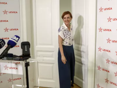 Asta Vrečko11.05.2025 - Referendum o pokojninah kulturnikov - LevicaFoto: Luka Cjuha