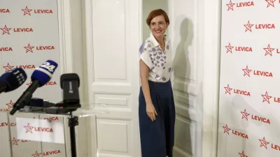 Asta Vrečko11.05.2025 - Referendum o pokojninah kulturnikov - LevicaFoto: Luka Cjuha