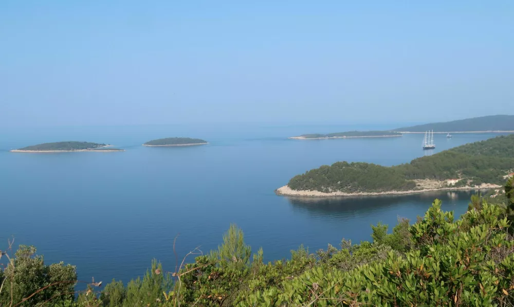 Bezosovo razkošno jadrnico so te dni opazili tudi ob Korčuli. Foto: Tatjana Pihlar