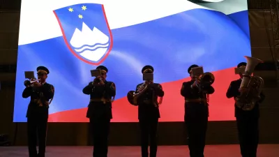 14.03.2025 -Simbolična fotografija slovenska vojska, domolubje, zastava, orkesterFoto: Tomaž Skale / Foto: 