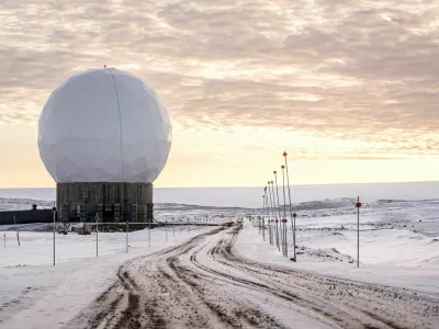 FILE PHOTO: A view of Pituffik Space Base (formerly Thule Air Base) in Greenland, October 4, 2023. Ritzau Scanpix/Thomas Traasdahl via REUTERS/File Photo
