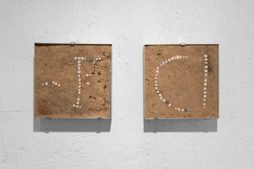 SNG Drama Ljubljana arheološke najdbe 2025. Dva mozaika. F Blaž Gutman