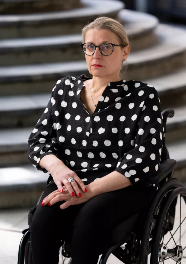 Klaudija Poropat, osebna asistenca / Foto: Miran Jur&scaron;ič