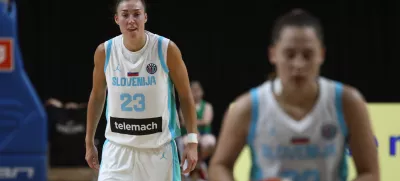 Jessica Shepard11.06.2025 - Košarka - Ženska košarkarska reprezentanca - pripravljalna tekma - slovenija črna goraFoto: Luka Cjuha