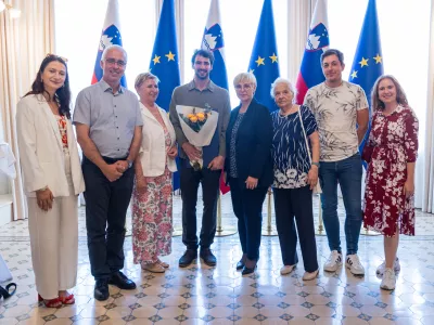 Ljubljana, predsedniska palaca.Slovesnost ob podelitvi drzavne nagrade in priznanj na podrocju prostovoljstva za leto 2024, ki jo je pripravila predsednica republike Natasa Pirc Musar.