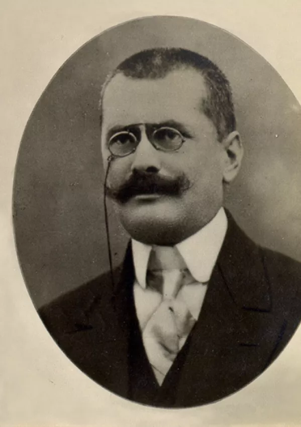 Dr. Karel Verstovšek, poverjenik za uk in bogočastje, je bil v vladnih krogih najbolj vnet zagovornik ustanovitve univerze. F arhiv NUK / Foto: 1996-98 Accusoft Inc., All Right