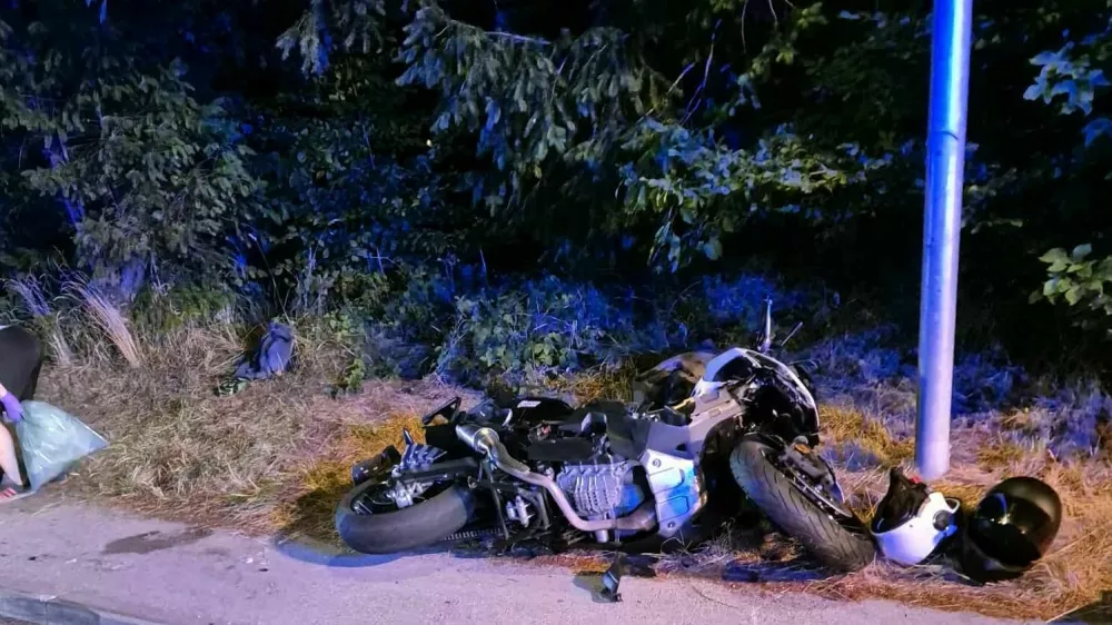 Nekaj dni po hudi nesreči je motorist v bolnišnici umrl. / Foto: Pgd Steklarna Rogaška Slatina