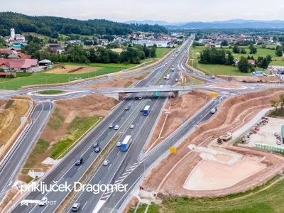 Priključek Dragoler, avtocesta, izvoz, uvoz / Foto: Zavod Infopot