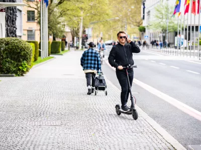 Električni skiro, prekršek / Foto: Avp