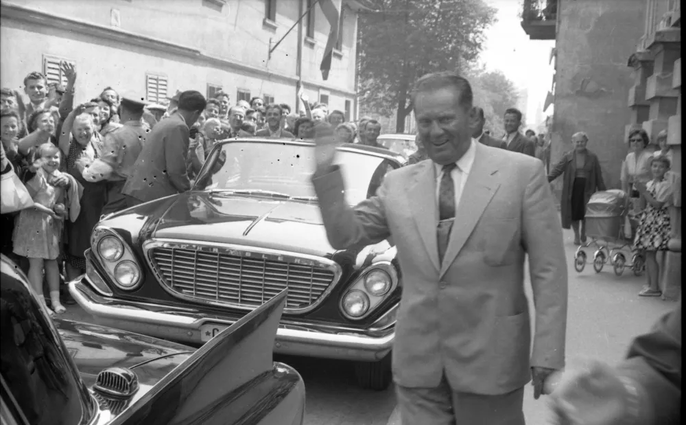 Tito v Ljubljani leta 1961  Foto: Marjan Ciglič