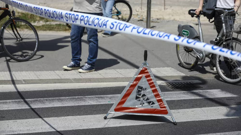 05.06.2025 - Simbolična fotografija Policija - prometna nesteča - policijski trakFoto: Luka Cjuha