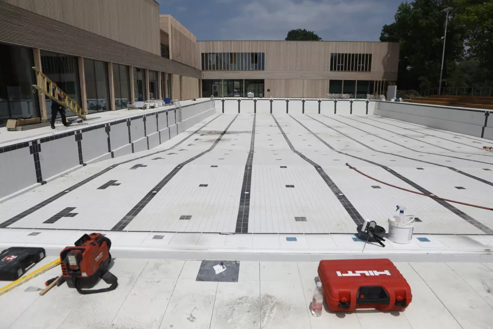 24.06.2025 - Kopališče Vevče - ogled zaključka gradnje pred odprtjemFoto: Luka Cjuha