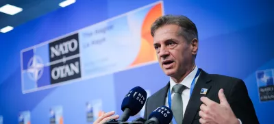 Nizozemska, Haag.Izjava za medije predsednika vlade Roberta Goloba ob prihodu na Vrh zveze Nato.