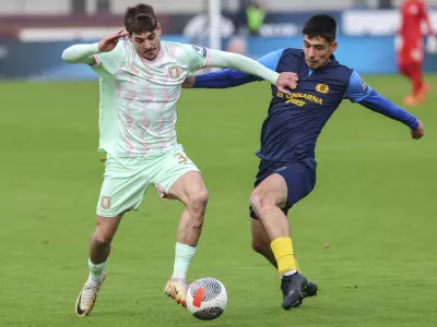 Augustin Doffo, Svit Sešlar- 03.11.2024 - nogomet - 1.SNL - Celje: Olimpija, stadion v Celju//FOTO: Jaka Gasar