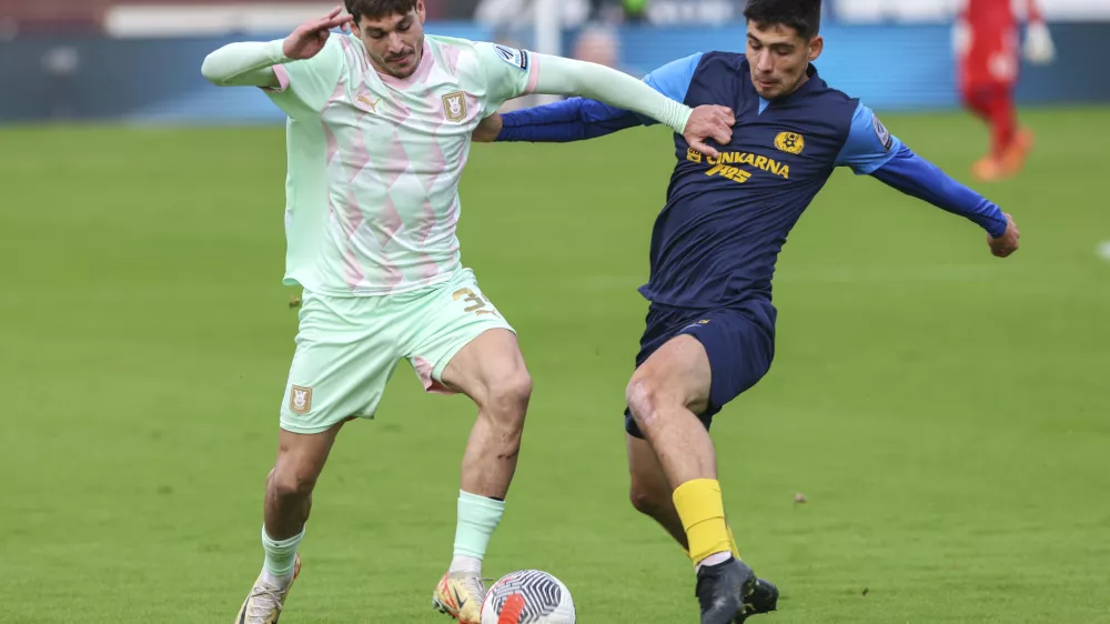 Augustin Doffo, Svit Sešlar- 03.11.2024 - nogomet - 1.SNL - Celje: Olimpija, stadion v Celju//FOTO: Jaka Gasar