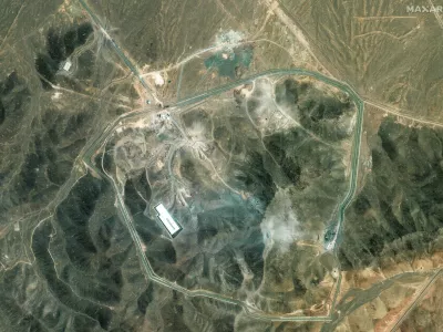 A satellite overview shows the Fordow Fuel Enrichment Facility, amid the Iran-Israel conflict, near Qom, Iran, June 27, 2025. Maxar Technologies/Handout via REUTERS THIS IMAGE HAS BEEN SUPPLIED BY A THIRD PARTY. NO RESALES. NO ARCHIVES. MANDATORY CREDIT. DO NOT OBSCURE LOGO.