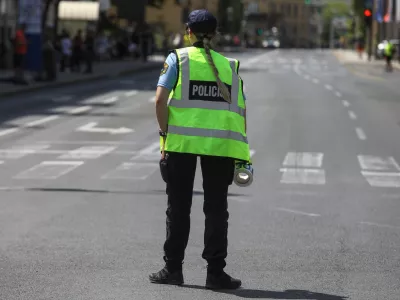 05.06.2025 - Simbolična fotografija Policija - prometna nesteča - policijski trakFoto: Luka Cjuha