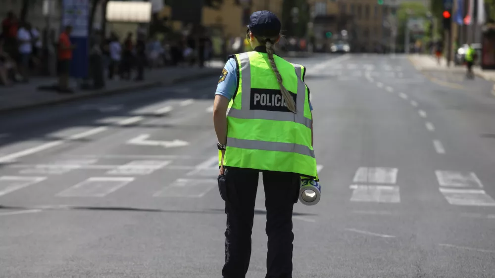 05.06.2025 - Simbolična fotografija Policija - prometna nesteča - policijski trakFoto: Luka Cjuha