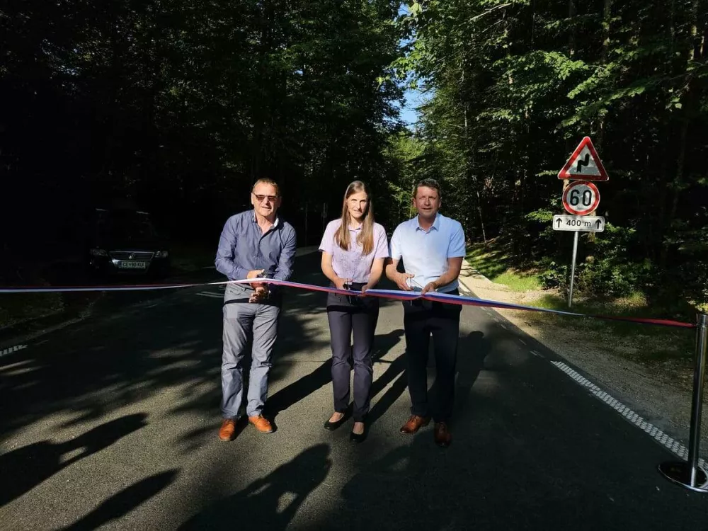 Ob obnovljeni cesti varni prehodi za žabe