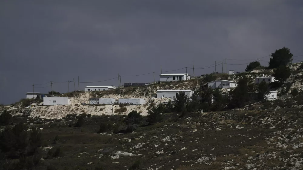 A view of the West Bank Israeli outpost of Homesh on Thursday, May 29, 2025. (AP Photo/Majdi Mohammed)