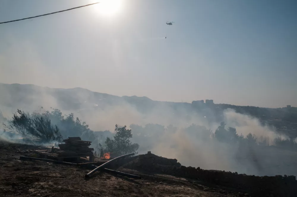 29 June 2025, Turkey, Izmir: A view of an area burned by the forest fire. Photo: Murat Kocabas/SOPA Images via ZUMA Press Wire/dpa