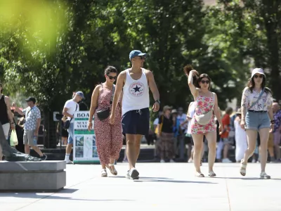 30.6.2025 - Poletje 2025 - vročina - vročinski val - turisti - Foto: Luka Cjuha