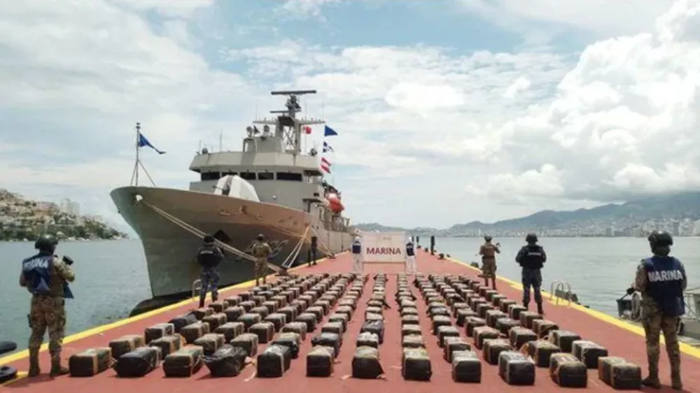 Kokain, narkokarteli, mehiška mornarica