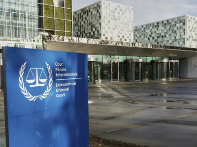 FILE - A general view of the exterior of the International Criminal Court at The Hague, Netherlands, March 12, 2025. (AP Photo/Omar Havana, File)