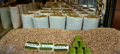 RYNTH9 Pistachio is most famous agricultural product of Gaziantep and widely sold all around the city, Turkey.