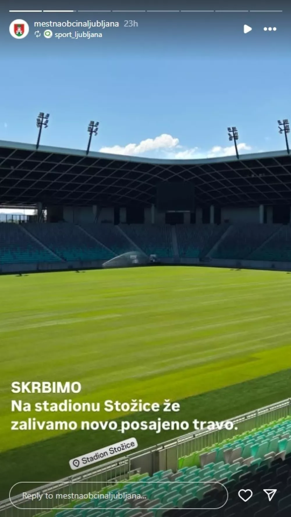 prenova stoženske zelenice Posnetek zaslona