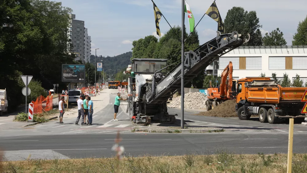 30.6.2025 - Rondo Žale - prenova križišča in okoliških cestFoto: Luka Cjuha