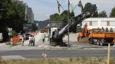 30.6.2025 - Rondo Žale - prenova križišča in okoliških cestFoto: Luka Cjuha