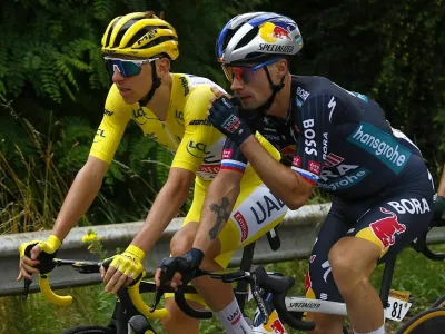 R+Tadej Pogačar Primož Roglič