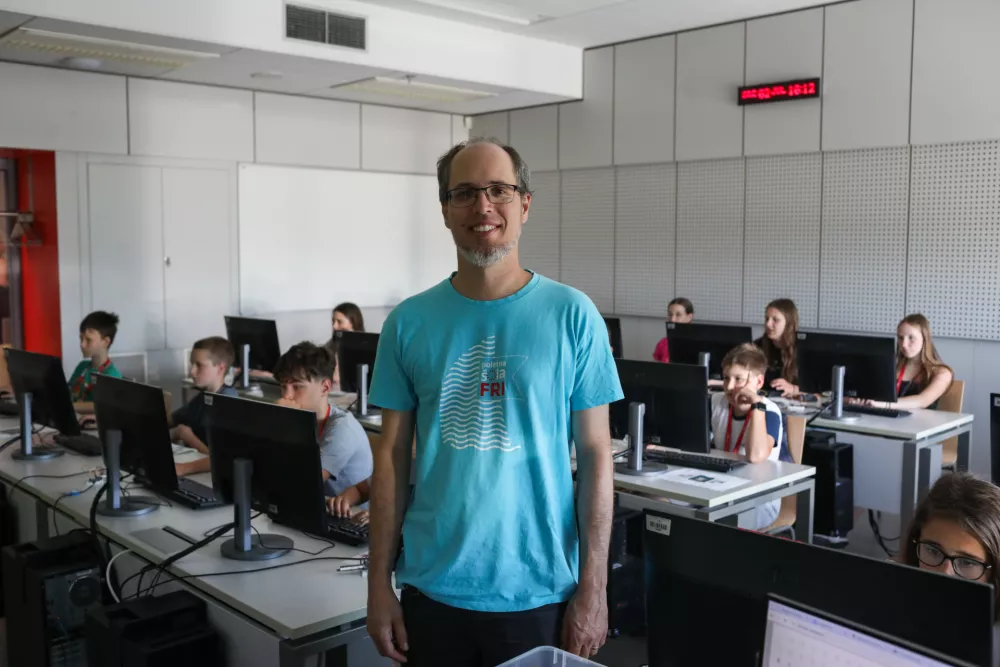 - 02.07.2025. - Poletne delavnice računalništva na Fakulteti za Računalništvo in Informatiko Univerze v Ljubljani.//FOTO: Bojan Velikonja