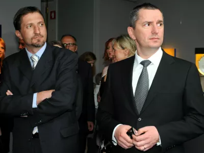 Klemen Boštjančič in Robert Vuga / Foto: Alenka Žavbi