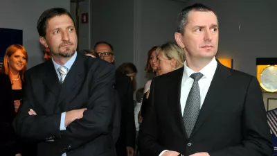 Klemen Boštjančič in Robert Vuga / Foto: Alenka Žavbi