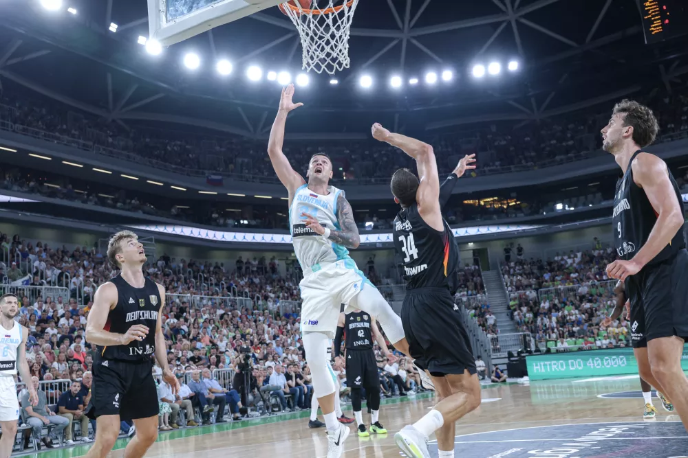 Alen Omić- 08.08.2025 - košarka - prijateljska tekma moških reprezentanc Slovenija: Nemčija v pripravah za nastop na bližnjem evropskem prvenstvu//FOTO: Jaka Gasar / Foto: Jaka Gasar