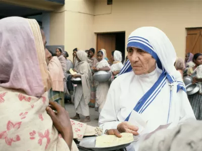 Mati Tereza v Kalkuti leta 1980 / Foto: Profimedia