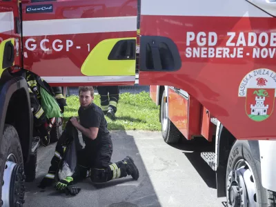 - 30.05. 2025 - 30 urna gasilska vaja v primeru uničujočega potresa - gasilci, reševanje, gašenje//FOTO: Jaka Gasar / Foto: Jaka Gasar