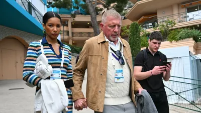 Boris Becker s tretjo ženo.