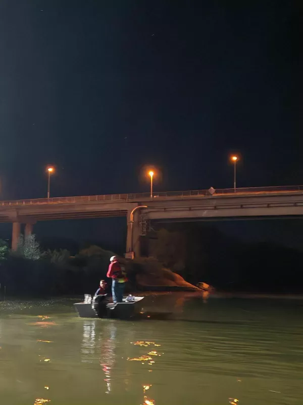 07.07.2025., Belisce - Pripadnici Hrvatske gorske sluzbe spasavanje tragaju za djetetom koje je nestalo u rijeci Dravi. Photo: HGSS/PIXSELL