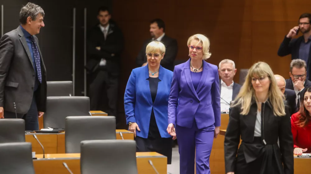 predsednica DZ Urška Klakočar Zupančičpredsednica republike Nataša Pirc Musar je na lastno pobudo prvič nagovorila poslance - 13.12.2023 – Državni zbor RS - 15. redna seja DZ – //FOTO: Bojan Velikonja