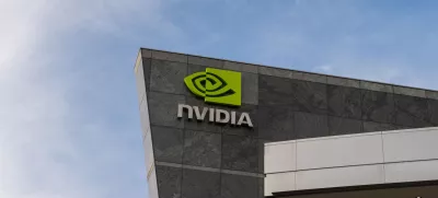 FILED - 23 February 2024, US, Santa Clara: The logo of the chip company Nvidia can be seen at the headquarters in Silicon Valley. US chipmaker Nvidia has become the first company in history to surpass a  trillion market valuation, cementing its status as the world's most valuable firm. Photo: Andrej Sokolow/dpa