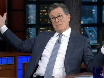 Picture MUST credit: CBS Joker and Gladiator star Joaquin Phoenix made a rare TV chat show appearance and apologised for causing a storm the last time he was in the same studio. The 50-year-old Oscar winner was on the The Late Show With Stephen Colbert, 61, to promote new movie Eddington, set during the 2020m covid lockdown. It was his first time in the same building since a 2009 interview with now retired talk show king Dave Letterman. Phoenix's appearance with Letterman while promoting movie Two Lovers, was highly unusual and became a major topic of conversation. He appeared disheveled, mumbled, and generally seemed out of sorts, leading many to believe he was experiencing a mental breakdown or was under the influence. It was later revealed that this was an elaborate hoax, part of a mockumentary film called I'm Still Here, which depicted Phoenix quitting acting to become a rapper.  He made subsequent on-air apology to Letterman the next year. Picture supplied by JLPPA,Image: 1023629835, License: Rights-managed, Restrictions:, Model Release: no